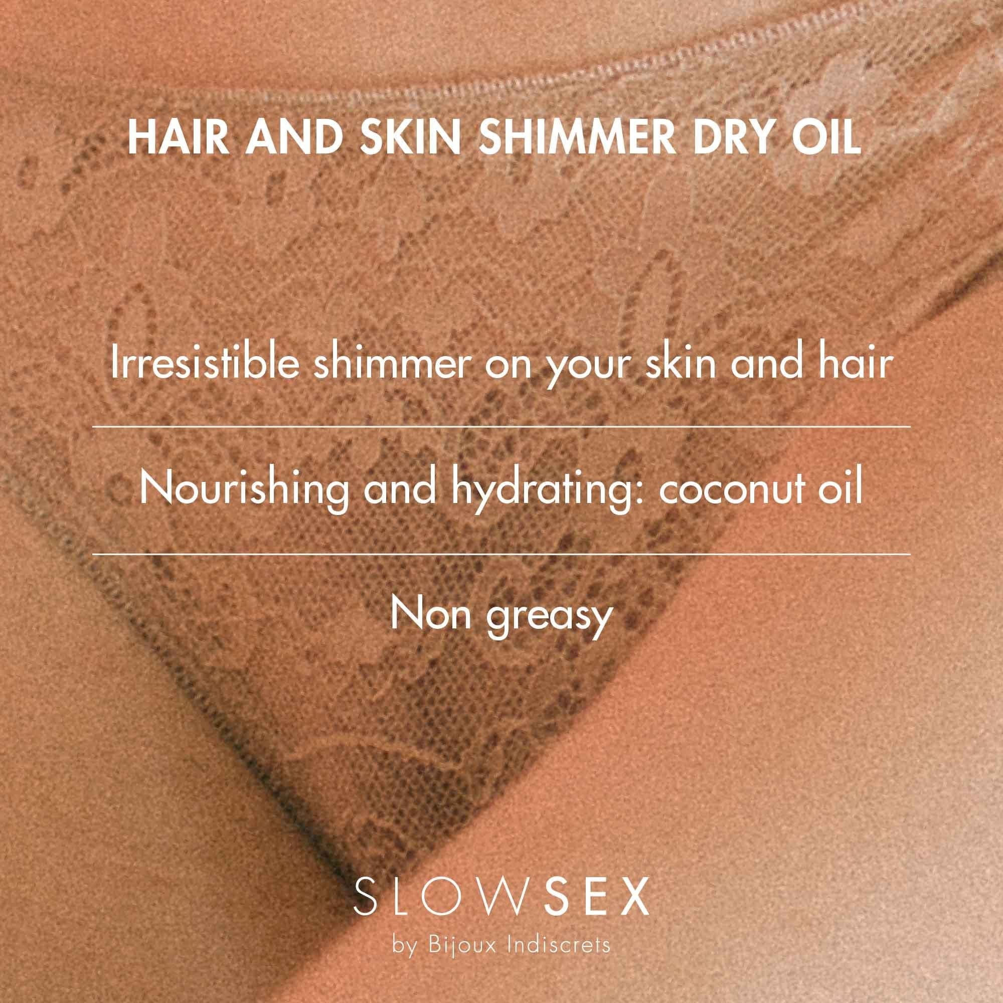Slow Sex Hair & Skin Shimmer Dry Oil - Sh! Women's Store