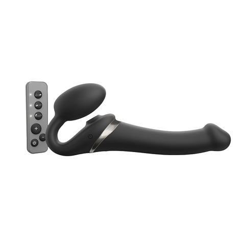 Strap On Me Strapless Dildo Black Multi-Orgasm Bendable Pegging Strapless