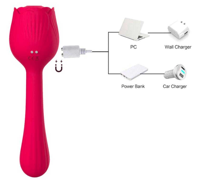 Suction Rose with G - Spot Vibe - Discontinued - Sh! Women's Store