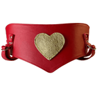 Red Leather/Gold Heart (+£5)