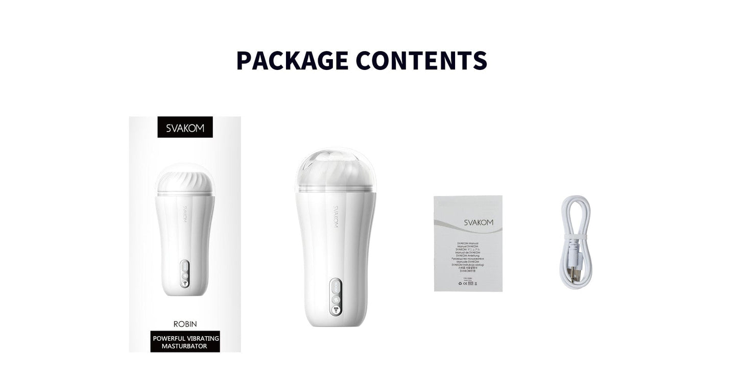 Svakom Robin Rechargeable Vibrating Masturbator - Sh! Women's Store