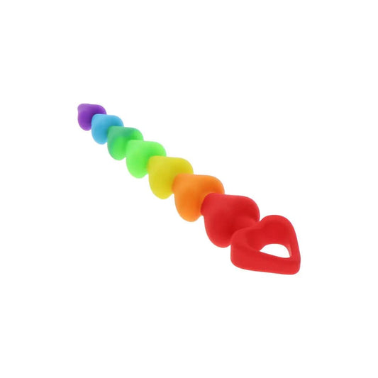 Toy Joy Pride Rainbow Heart Anal Beads