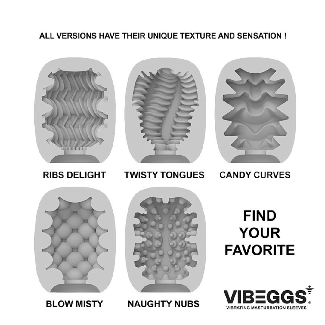 Sh! Women's Store Penis Masturbator VibeEggs Vibrating Masturbation Sleeve