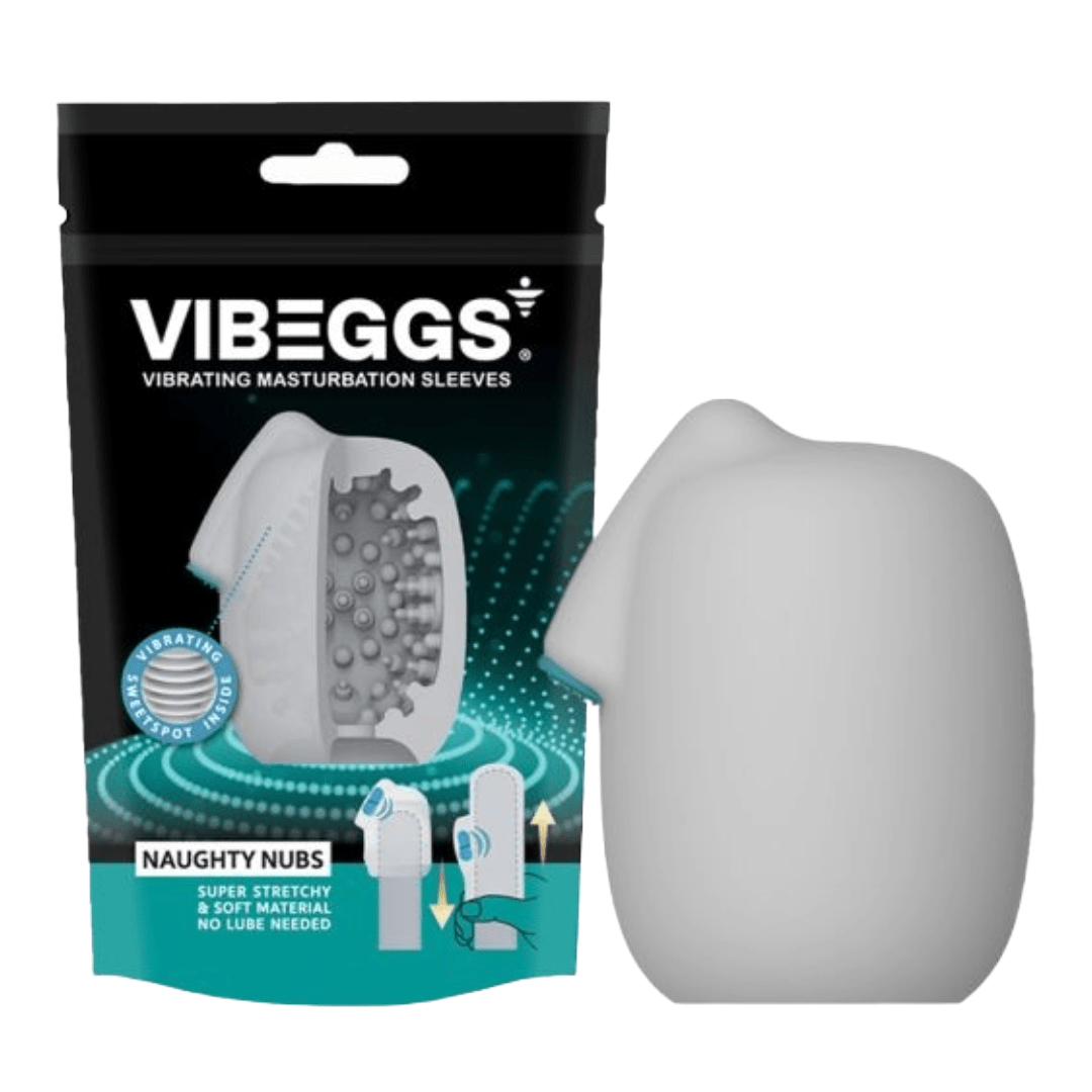 Sh! Women's Store Penis Masturbator Naughty Nubs VibeEggs Vibrating Masturbation Sleeve