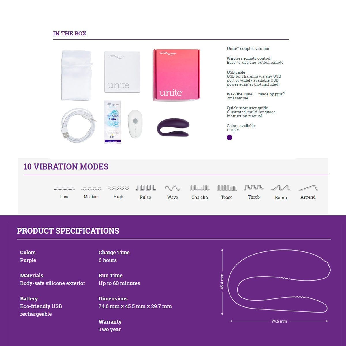 We - Vibe Unite Couples Vibe DISCONTINUED - Sh! Women's Store