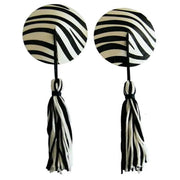 Zebra Print Nipple Tassels - Sh! Women's Store